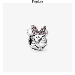 Pandora Minnie Mouse Charm with Pink Bow